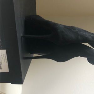 Giuseppe Zanotti Nero Black Suede Boot 37 1/2